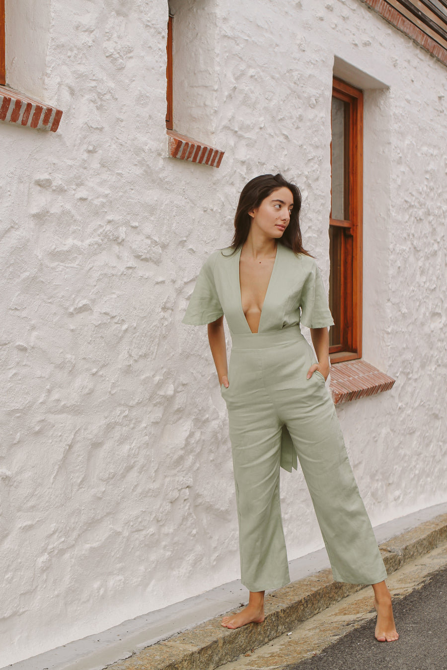 The Jumpsuit in Basil