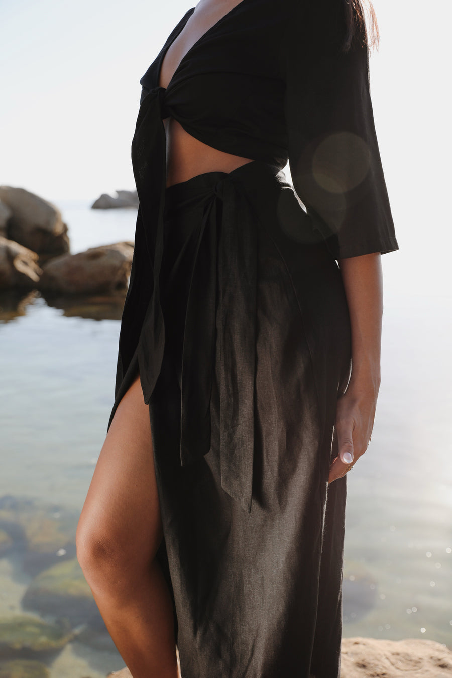 The Wrap Skirt in Black