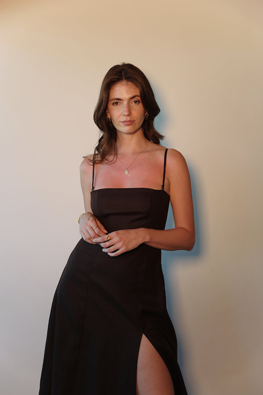 The Cara Dress in Chocolate Brown