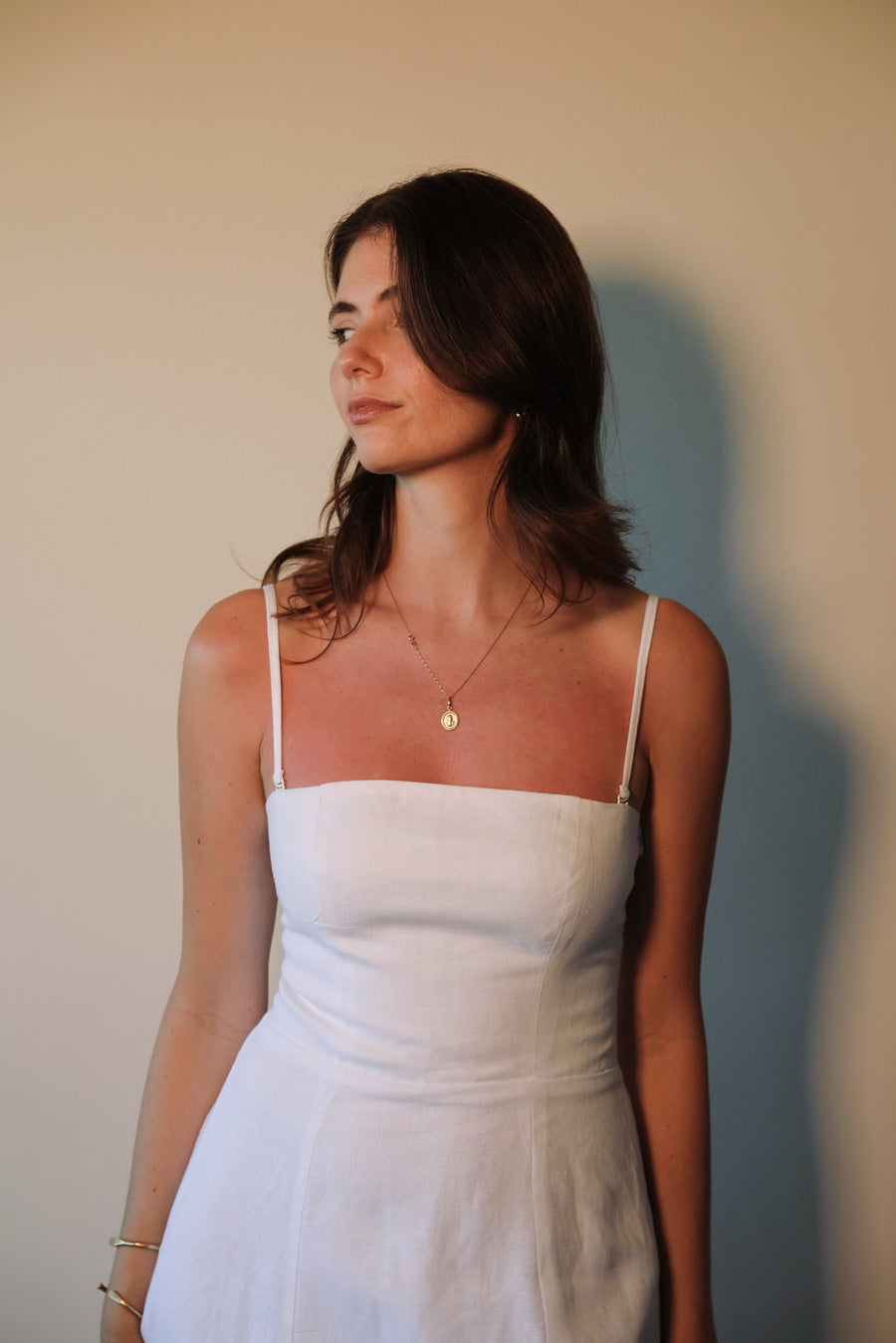 The Cara Dress in White