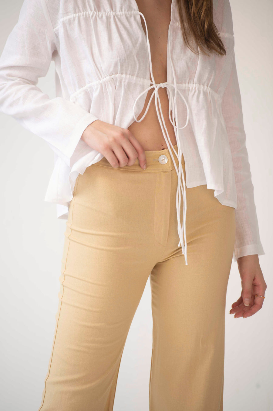 The Harlow Pants in Sand