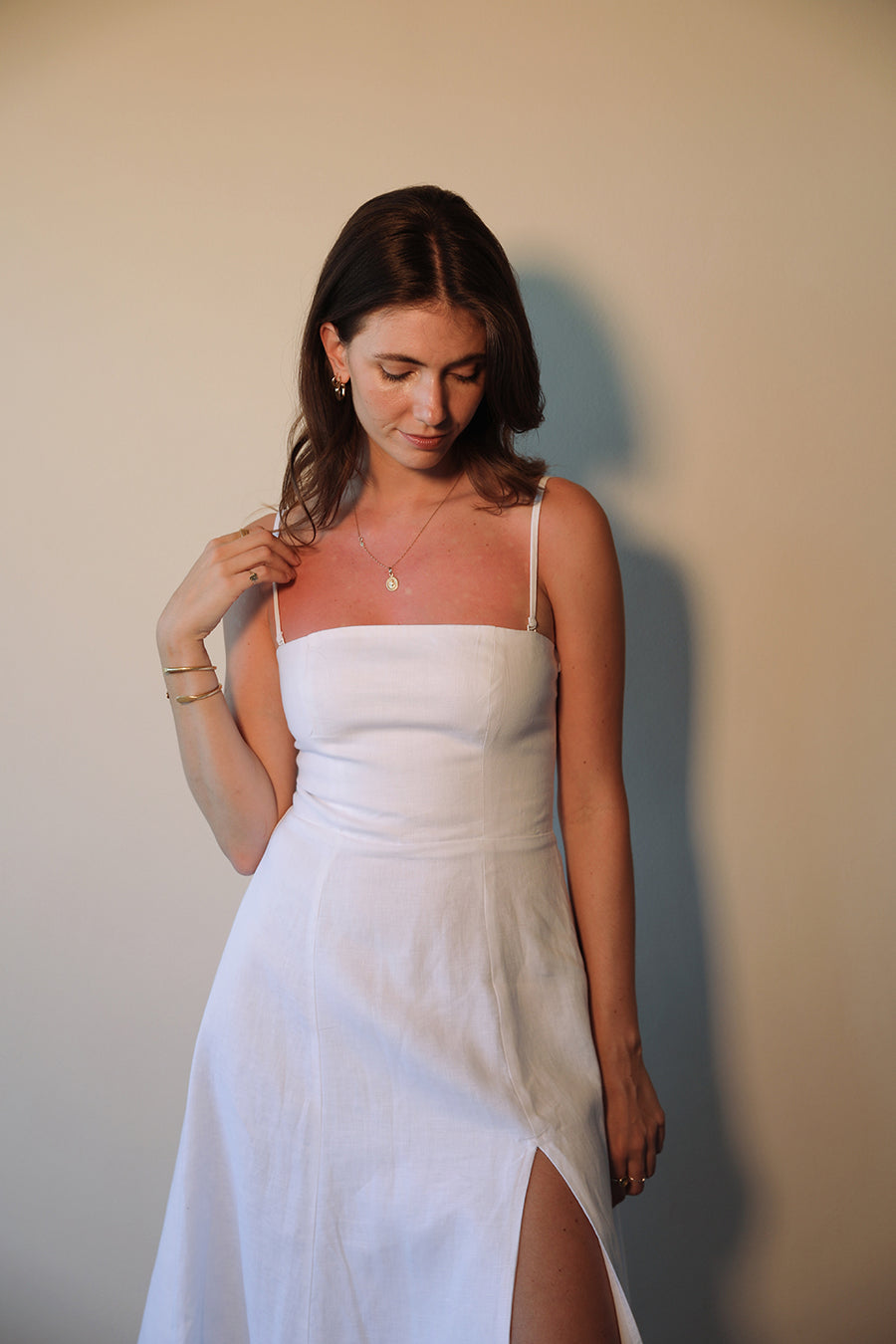 The Cara Dress in White