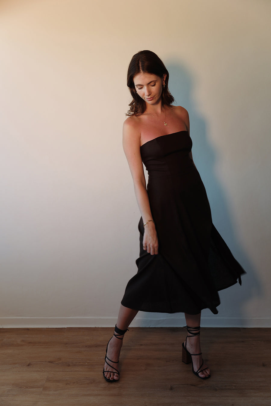 The Cara Dress in Chocolate Brown