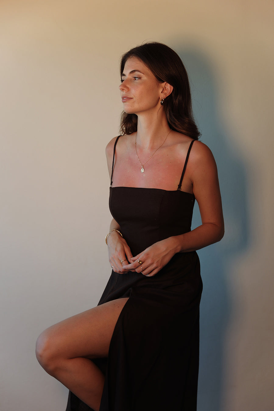 The Cara Dress in Chocolate Brown