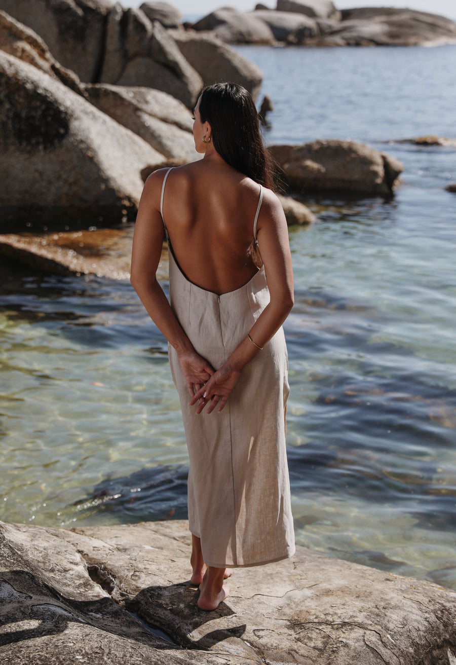 The Slip Dress in Natural Girl On Your Mind The Slip Dress in Natural Girl On Your Mind