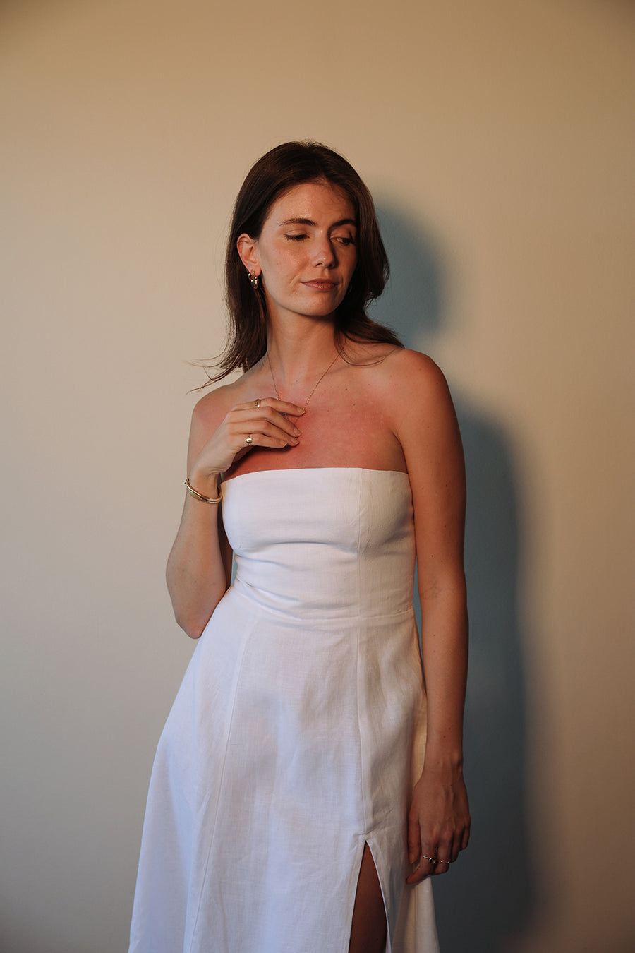 The Cara Dress in White