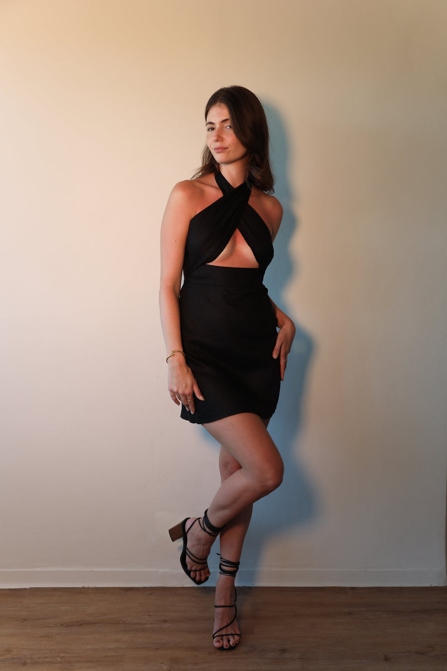 The Storm Mini Dress in Black