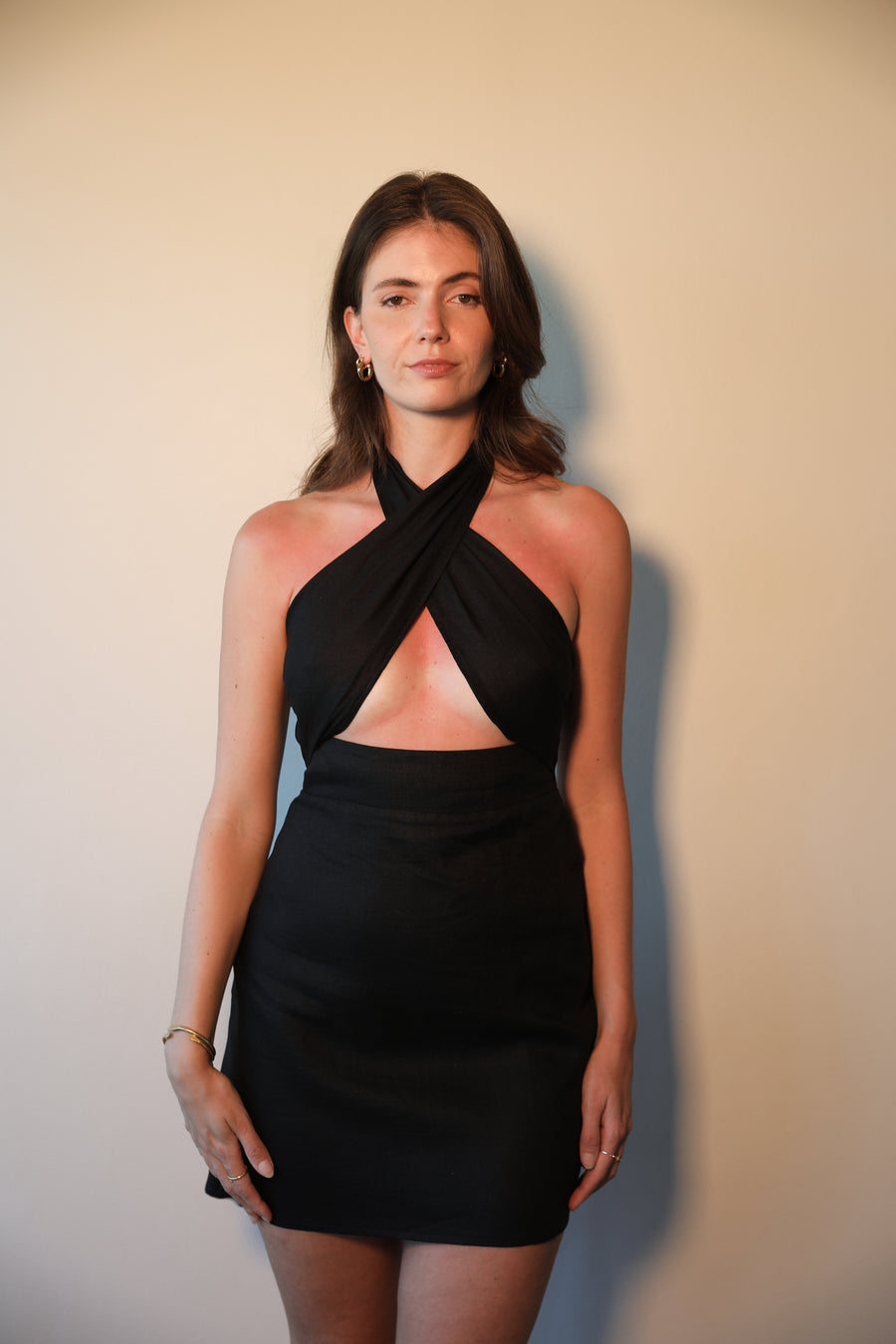 The Storm Mini Dress in Black