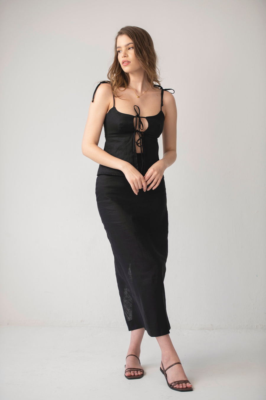 The Maxi Pencil Skirt in Black