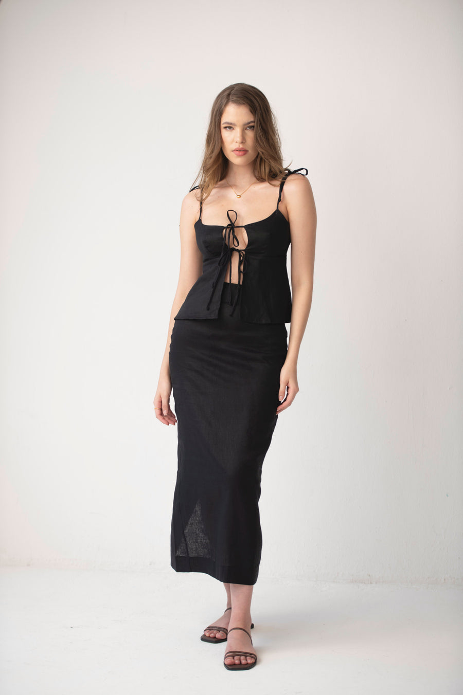 The Maxi Pencil Skirt in Black