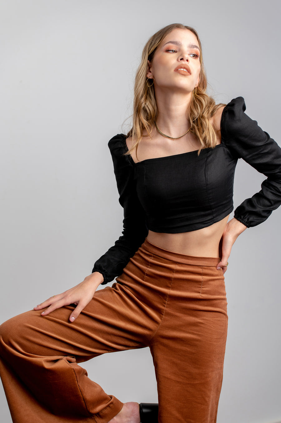 The Wide Leg Pants in Hazel