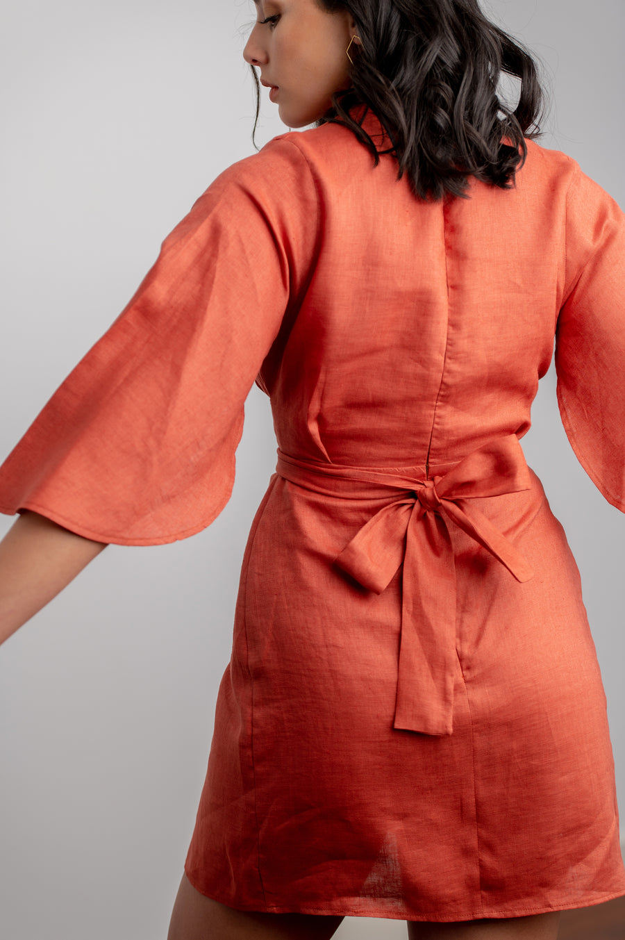 The Mini Dress in Rust