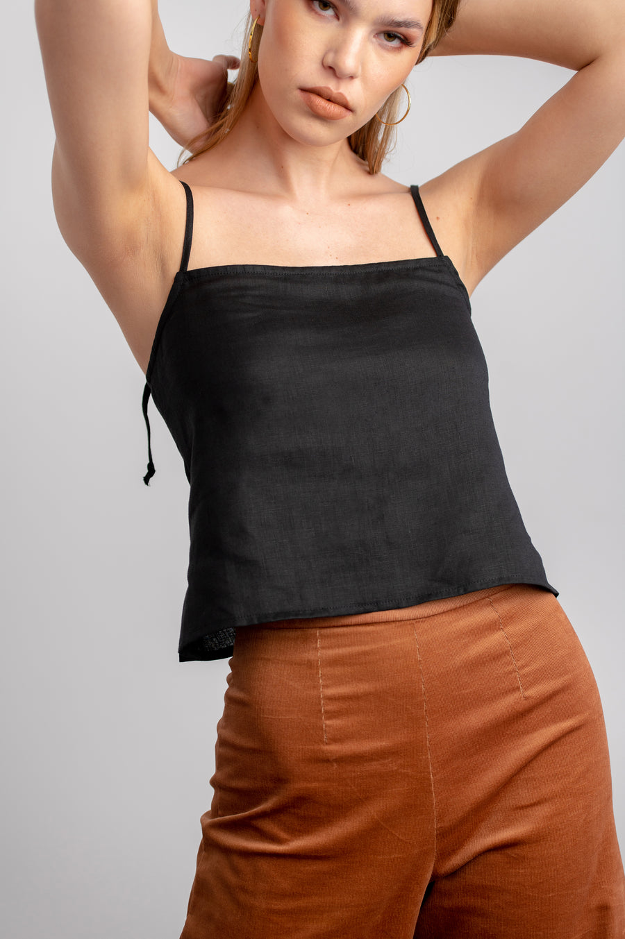 The Straight Cami in Black
