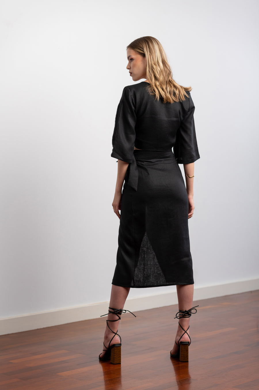 The Wrap Skirt in Black