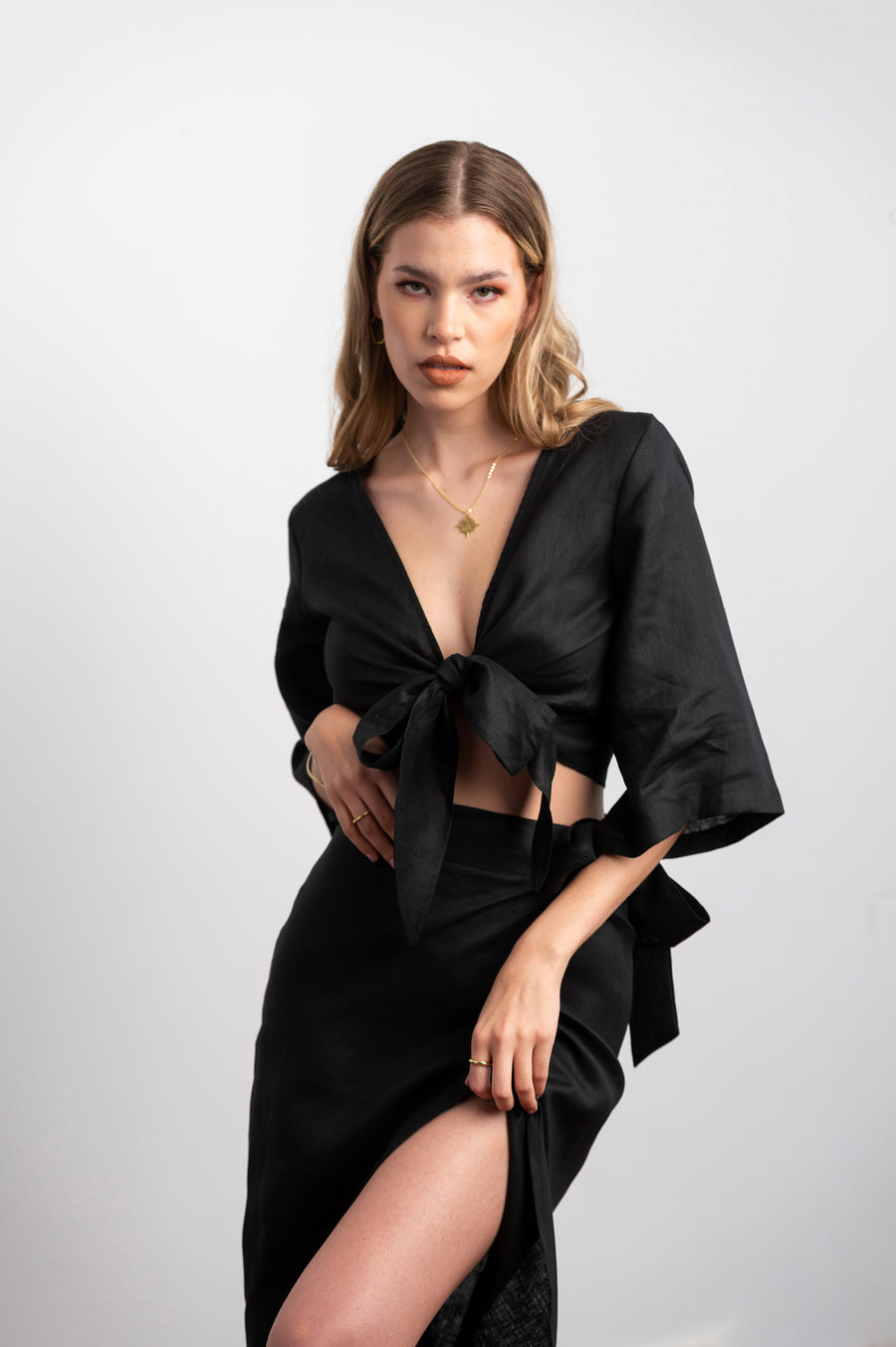 The Wrap Skirt in Black