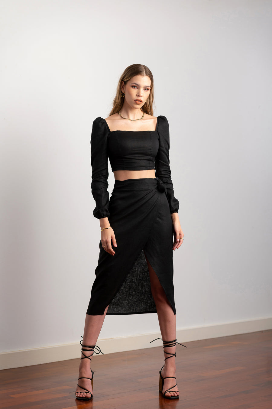 The Wrap Skirt in Black