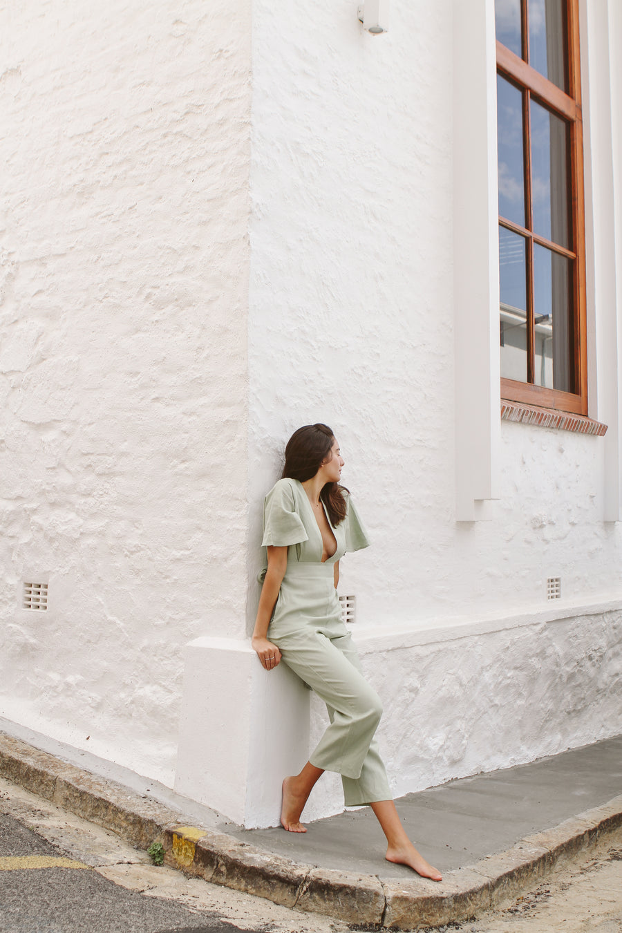 The Jumpsuit in Basil